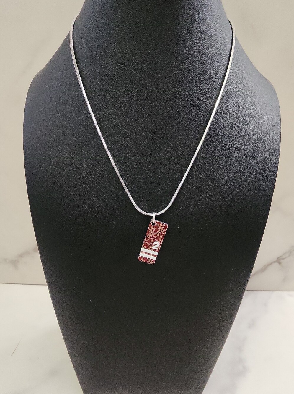 Authentic Vintage Dior Trotter 2 Silver-tone Necklace